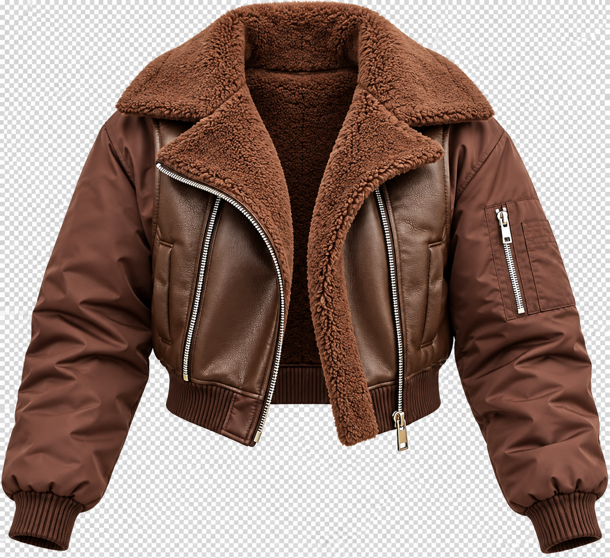 CHAQUETA CUERINA PUFF