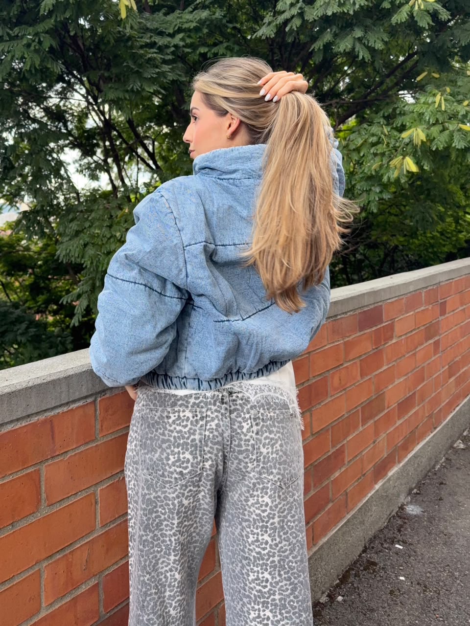 CHAQUETA DENIM PUFF