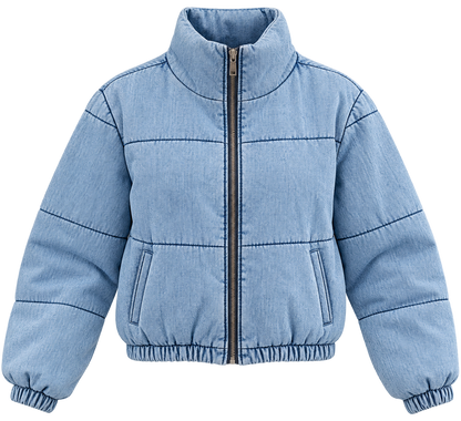 CHAQUETA DENIM PUFF