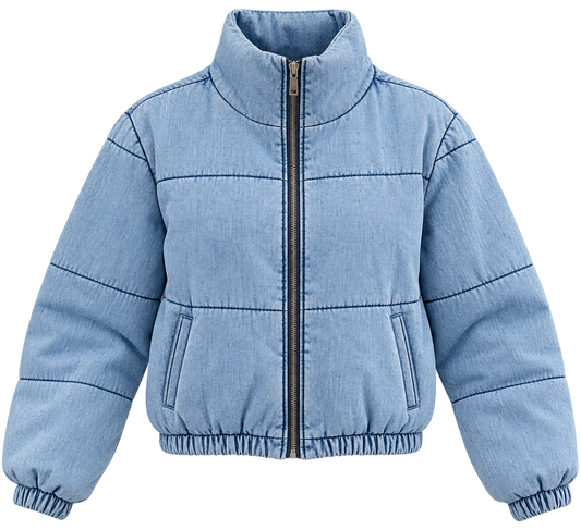 CHAQUETA DENIM PUFF