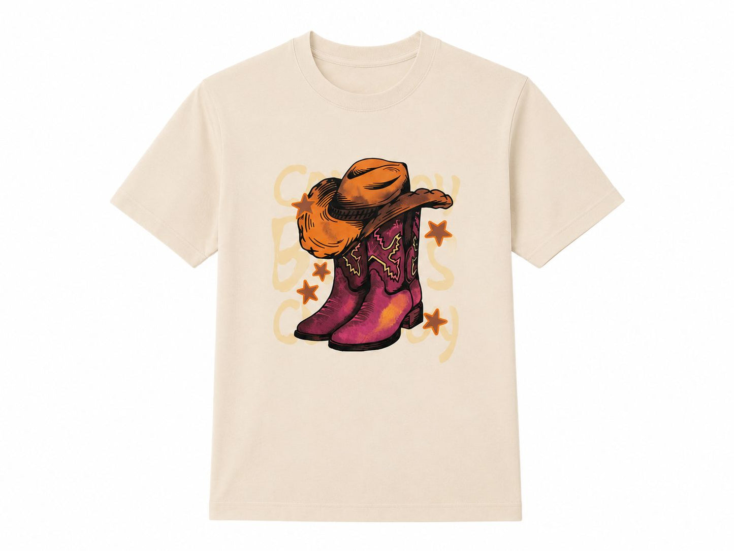 Camiseta bota vaquera