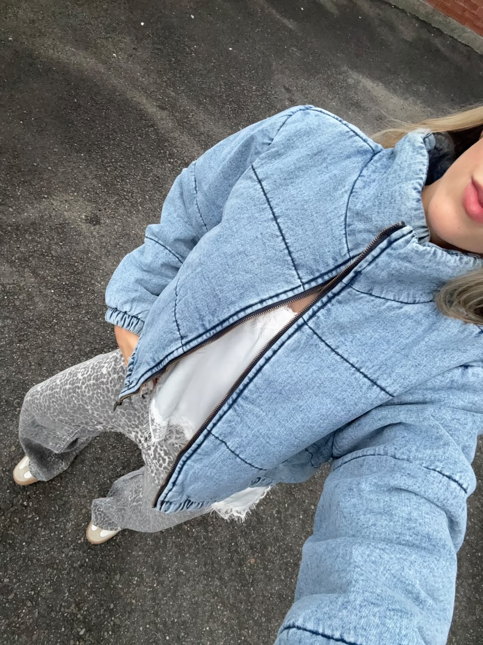 CHAQUETA DENIM PUFF
